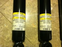 Front shock info -- OEM 2012 4dr Sahara JK, All have 8000 miles on them when uninstalled. No off-roading was done when installed. Almost perfect condition. $15 bucks each per shock plus shipping,