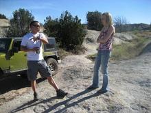 Ken Trying to convience my wife that I could go where he went in his JEEP.. (Ya Right) She didnt buy it LOL