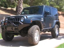 Jeep with lift.