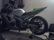 My Wifes 2007 ZZR600 with 2004 ZX6R636 Custom Fab Tail Section