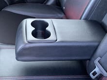 Armrest/drink holder in back seat.