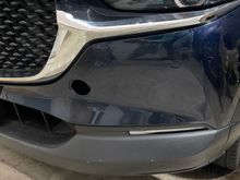 Purchased a 2020 Mazda CX-30 for my son in July, and noticed today that we lost this cover at some point (see hole on front) I’d like to order replacement, but have no idea what it is called.  Can anyone help?