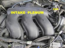 Intake Plenum &amp; PCV Valve. 2006 Mazda 6 V6 3.0 ltr.