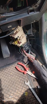 Traced the original wiring to fuel relay located next to the ecu mounted on the fire wall