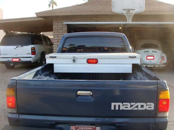 Third brake light added to tool box