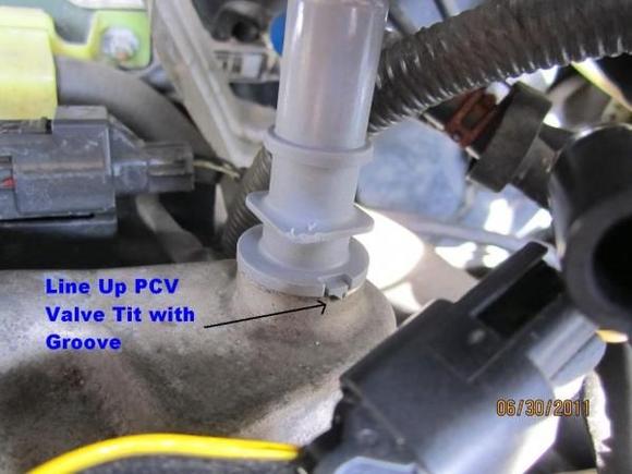 PCV Valve Extreme Close Up.