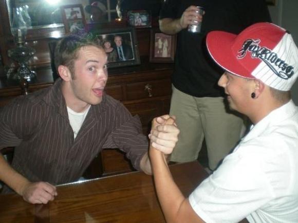 ne n my buddy drunken arm wrestling