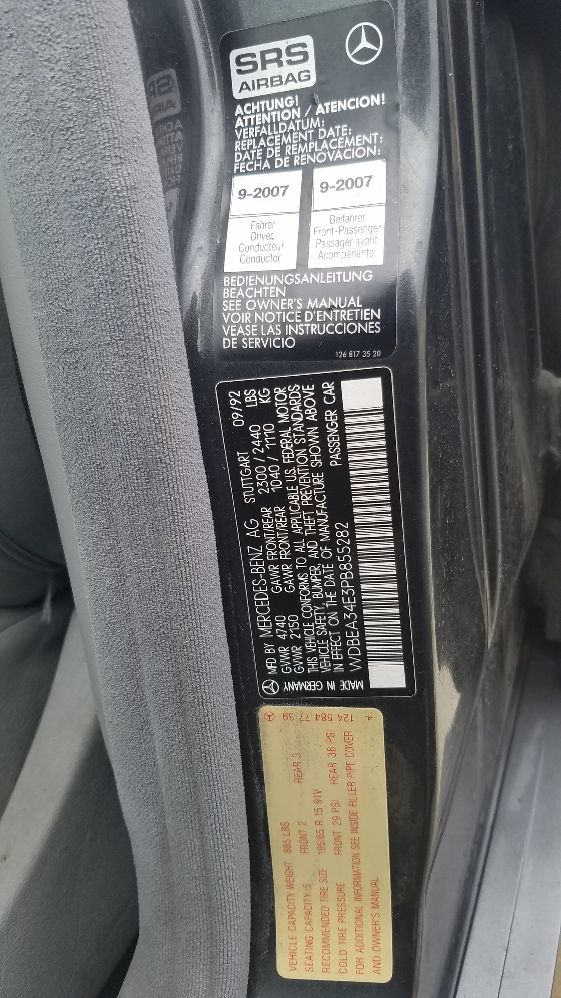 1993 Mercedes-Benz 400E - 1993 400E with tons of records - Used - VIN WDBEA34E3PB855282 - 167,000 Miles - 8 cyl - 2WD - Automatic - Sedan - Gray - Manteca, CA 95337, United States