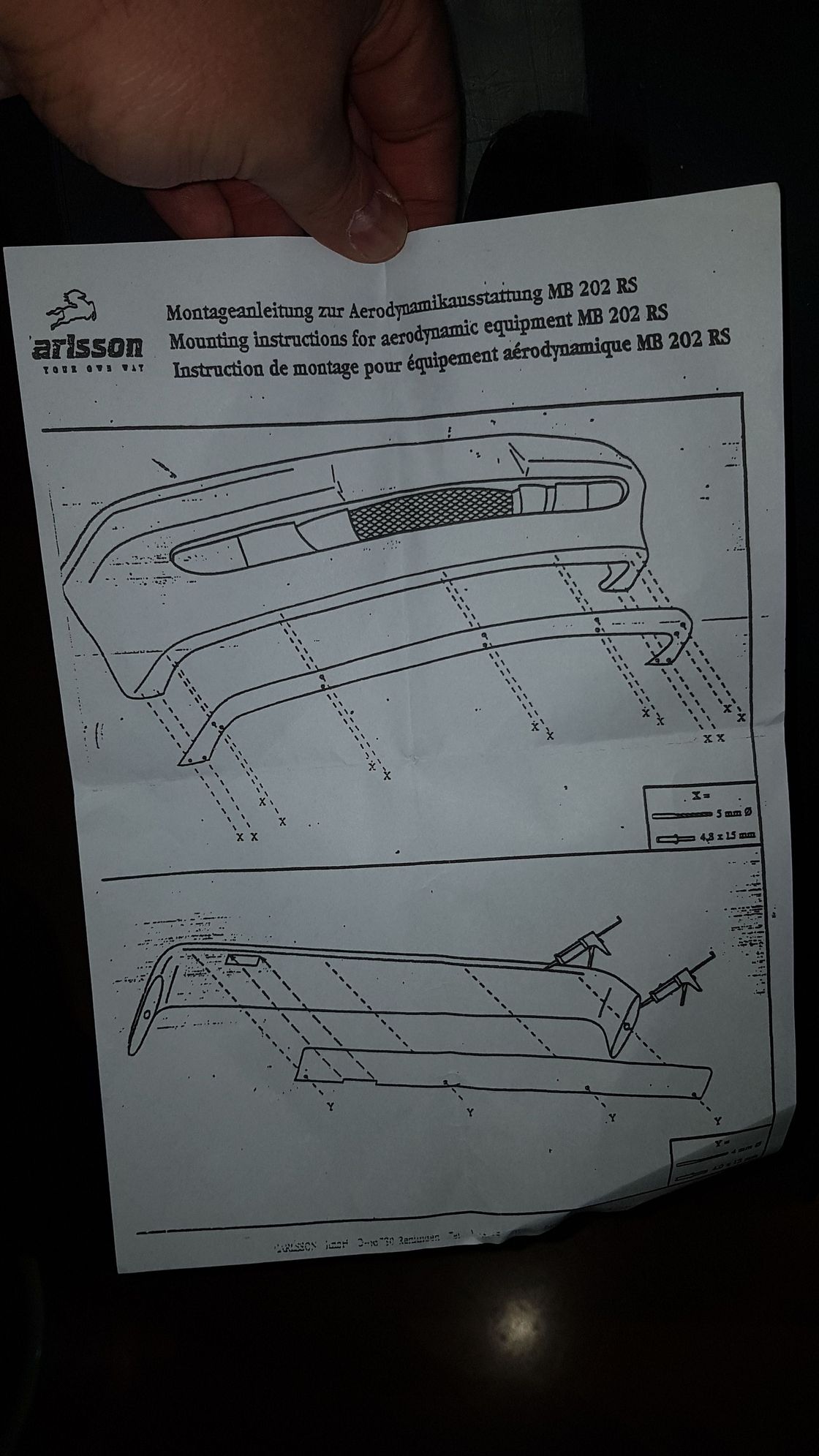 Exterior Body Parts - AMG Carlsson Rear Wing - Used - 1992 to 2000 Mercedes-Benz C36 AMG - Kassel, Germany