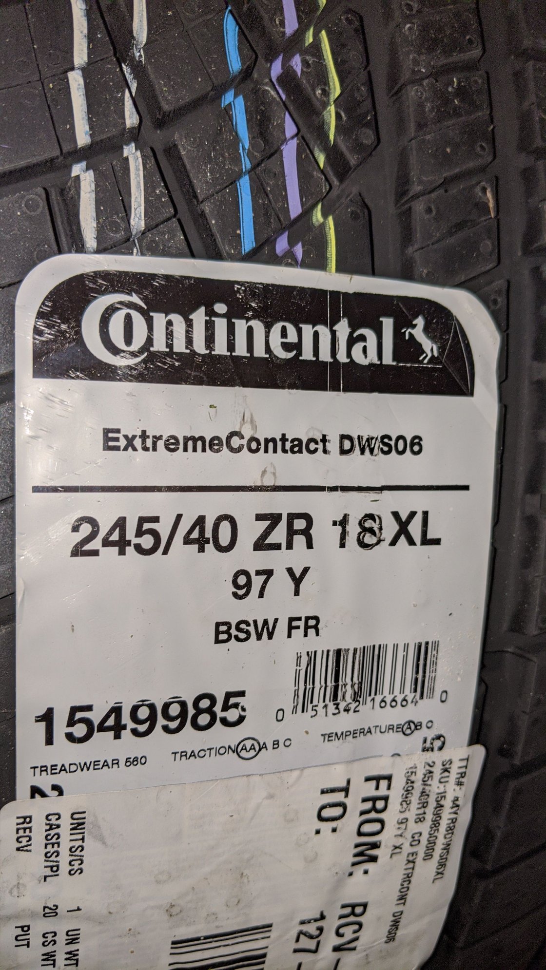 Wheels and Tires/Axles - Continental EXTREMECONTACT DWS 06 - SIZE: 245/40ZR18 - New - 2002 to 2020 Any Make All Models - Nashua, NH 03062, United States
