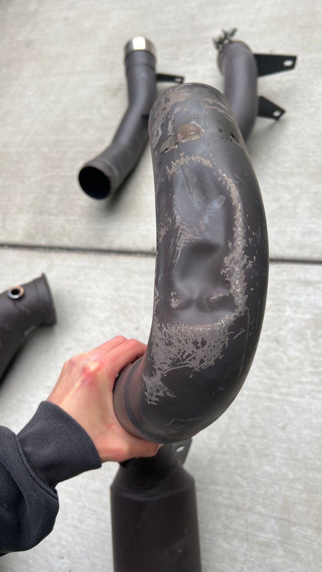 Engine - Exhaust - Meinsterschaft Primary and Secondary Downpipes For W213 E63S, Socal PICKUP ONLY - Used - 2018 to 2023 Mercedes-Benz E63 AMG S - Lake Forest, CA 92630, United States
