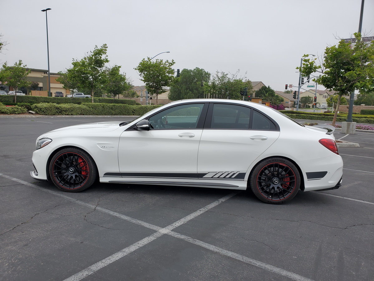 2015 Mercedes-Benz C63 AMG S - 2015 Mercedes White C63 AMG S Edition One 19K Miles Dinan Tuned 609HP 656 TQ - Used - VIN 55SWF8HB2FU076910 - 19,688 Miles - 8 cyl - 2WD - Automatic - Sedan - White - Corona, CA 92880, United States