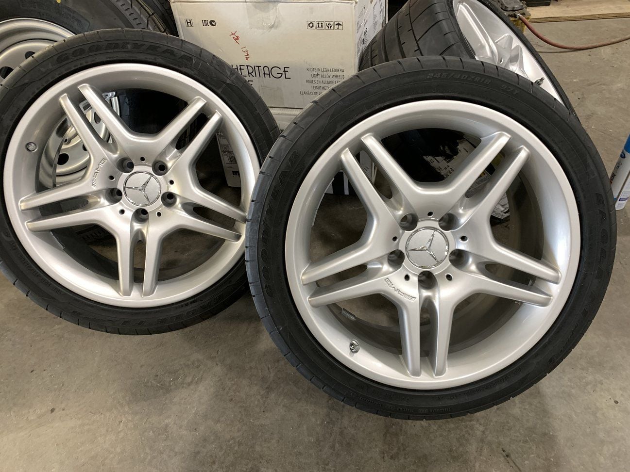 Wheels and Tires/Axles - FS: Refinished 18" CLS550 wheels with Supercup 3rs, 200 miles - Used - 2003 to 2009 Mercedes-Benz E55 AMG - Saint Joseph, MO 64504, United States