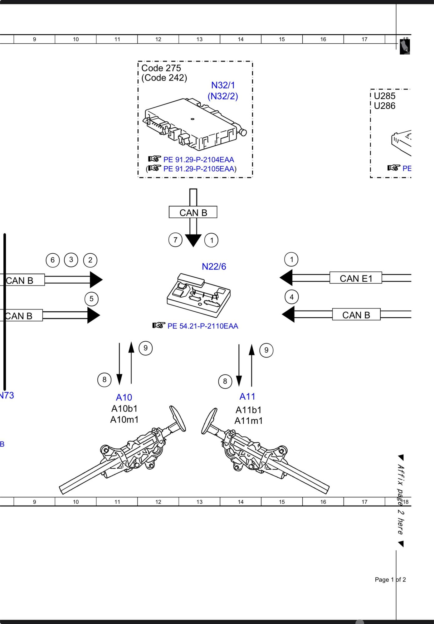 Belt extenders connect to N22/6 which is the rear control unit, not the rear SAM control unit