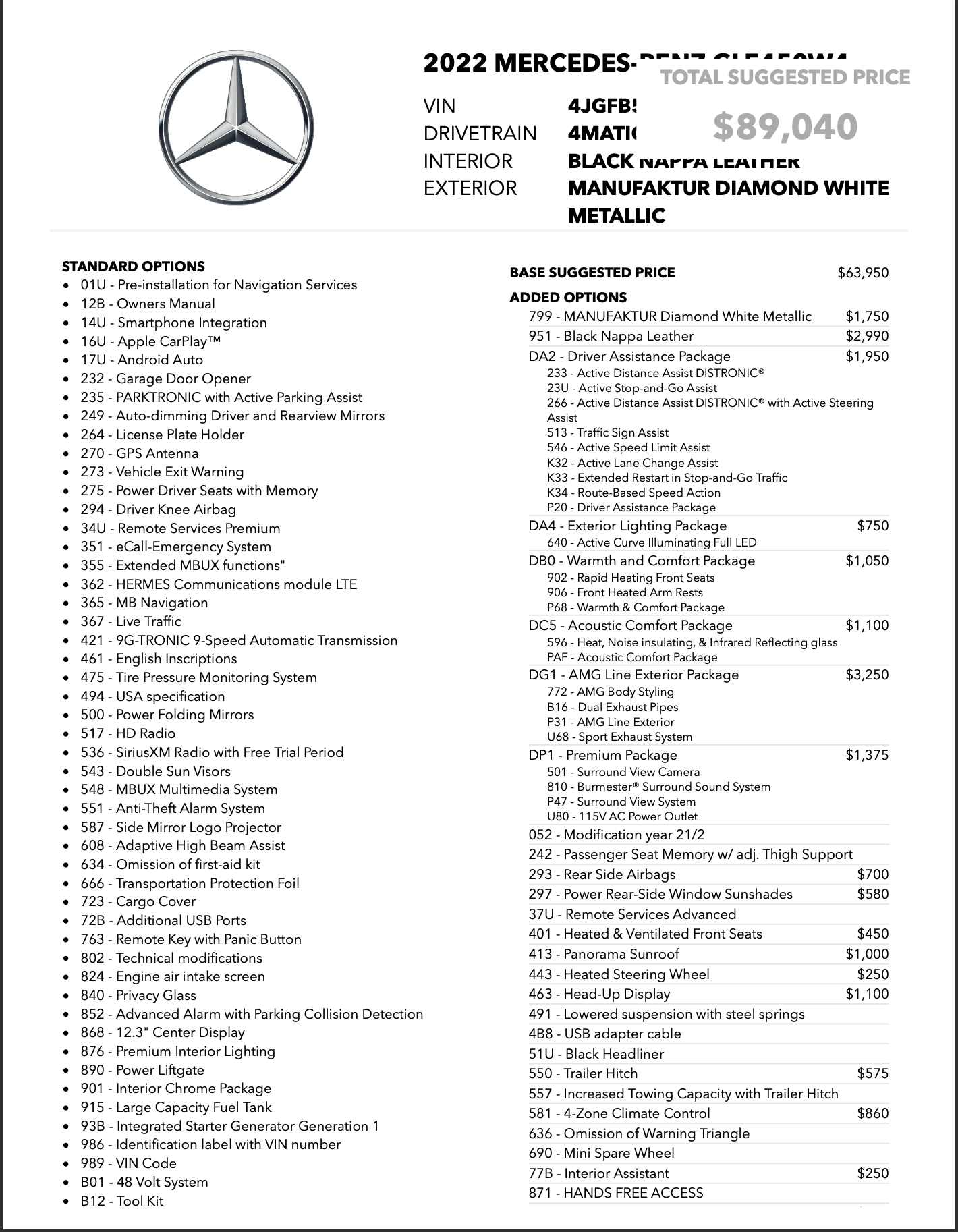 2022 Mercedes-Benz GLE-Class - MINT $90k Build GLE 450 | MANUFAKTUR | CPO July 2027 | 33k Miles - Used - VIN 4JGFB5KB2NA699550 - 33,000 Miles - 6 cyl - AWD - Automatic - SUV - White - Gainesville, VA 20155, United States