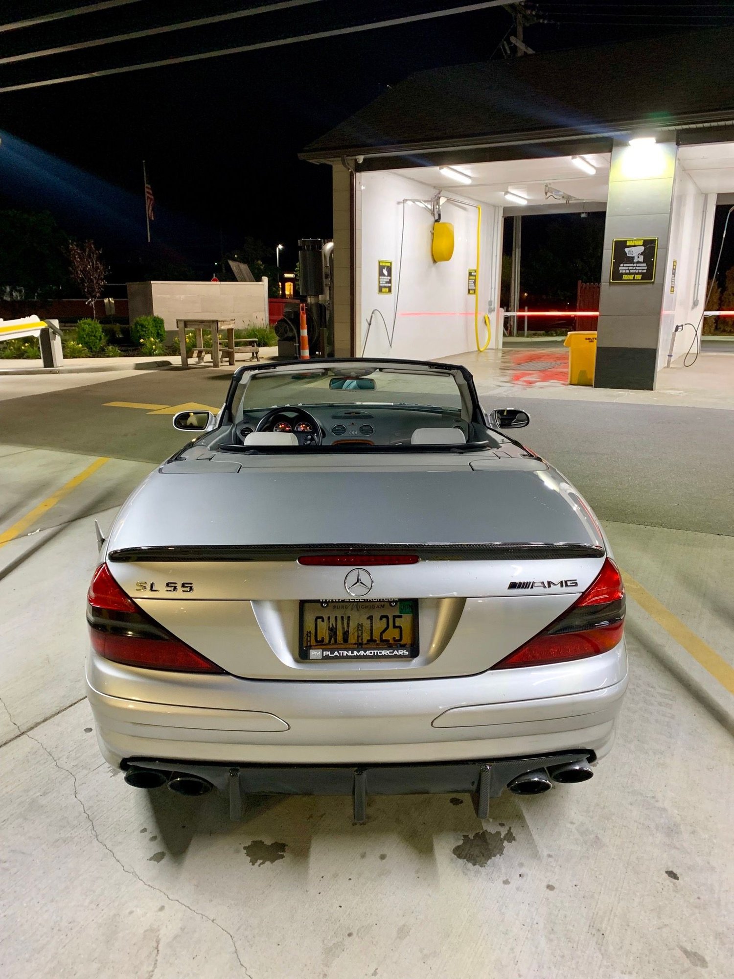 2004 Mercedes-Benz SL55 AMG - 2004 Mercedes-Benz SL55 AMG nicely modded - Used - VIN WDBSK74FX4F066129 - 113,100 Miles - 8 cyl - 2WD - Automatic - Convertible - Silver - New Baltimore, MI 48047, United States