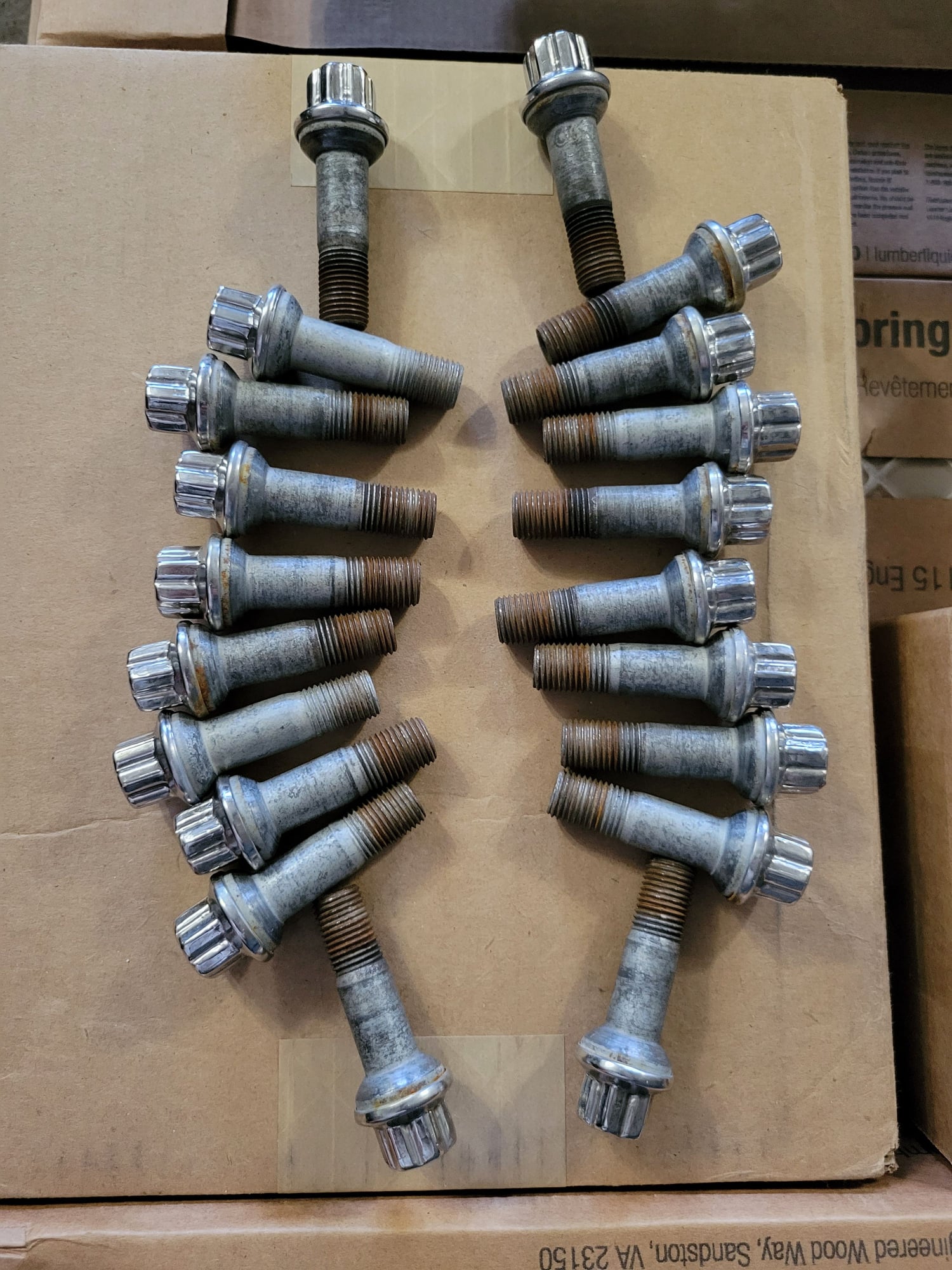Wheels and Tires/Axles - 07-13 W221 MERCEDES S550 S600 S63 WHEEL LUG NUTS BOLTS 000-990-54-07 - Used - All Years Mercedes-Benz All Models - Waterbury, CT 06708, United States