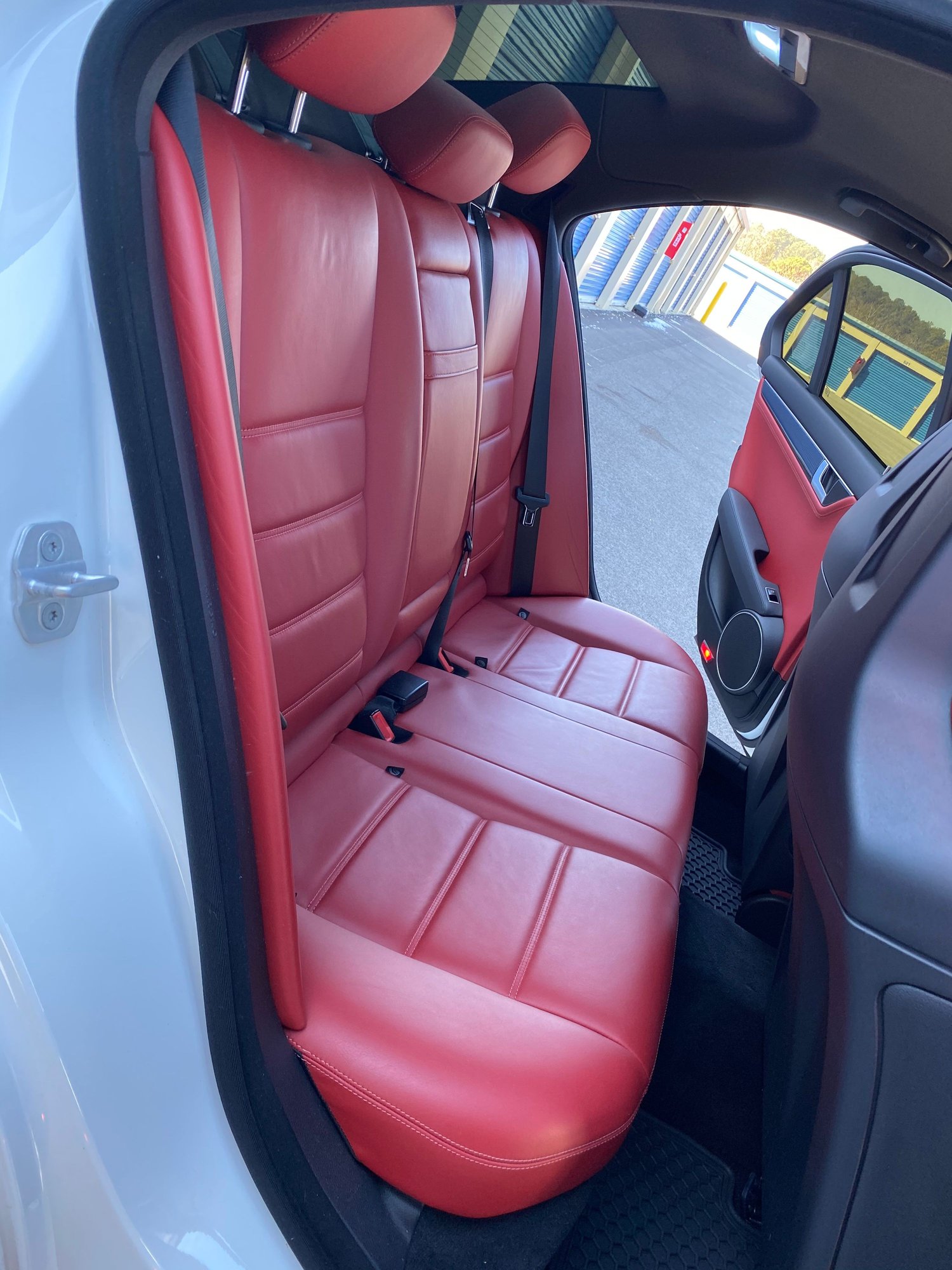 2013 Mercedes-Benz C63 AMG - 2013 Mercedes C63 AMG P31 Polar White w/ Red Designo Leather (Nicely Loaded) - Used - VIN WDDGF7HBXDA835265 - 39,570 Miles - 8 cyl - 2WD - Automatic - Sedan - White - Huntsville, AL 35824, United States