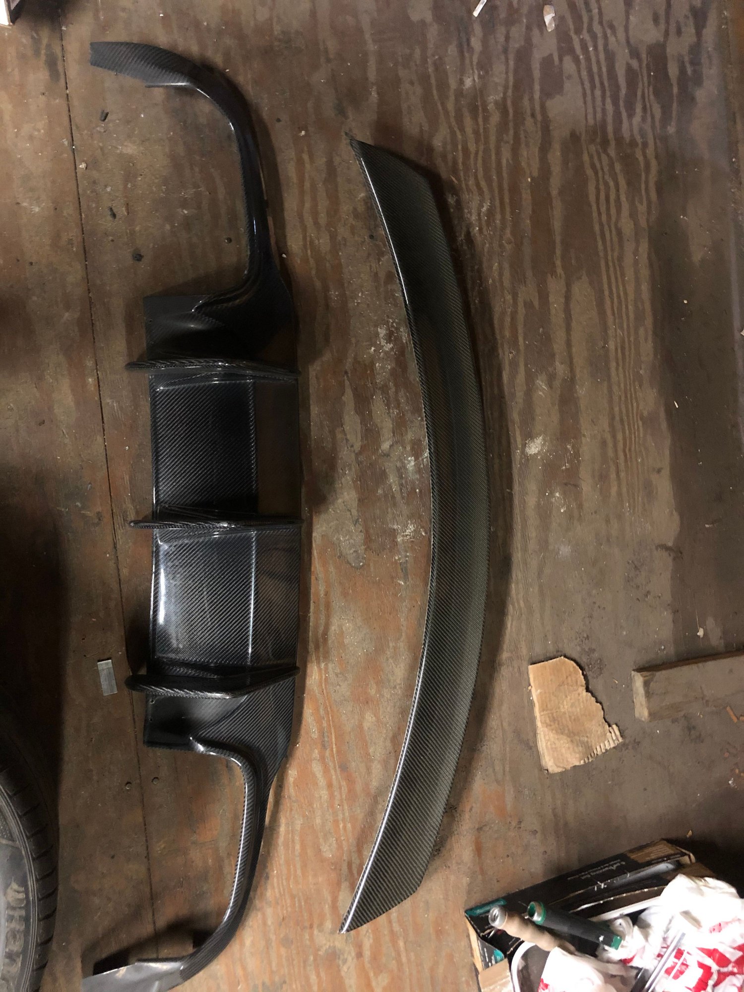 Exterior Body Parts - W204 carbon spoiler and diffuser + more - Used - 2009 to 2015 Mercedes-Benz C63 AMG - Boston, MA 02472, United States