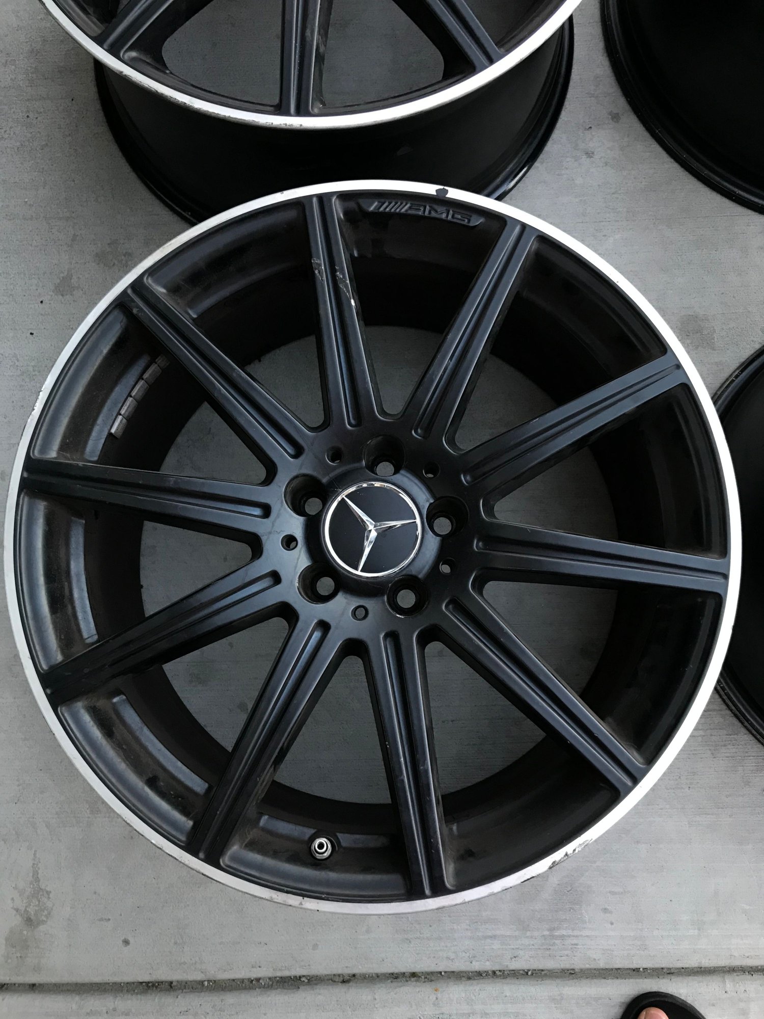 Wheels and Tires/Axles - E63s AMG W212 Satin Black Wheels - Used - 2014 to 2016 Mercedes-Benz E63 AMG S - Palm Springs, CA 92240, United States
