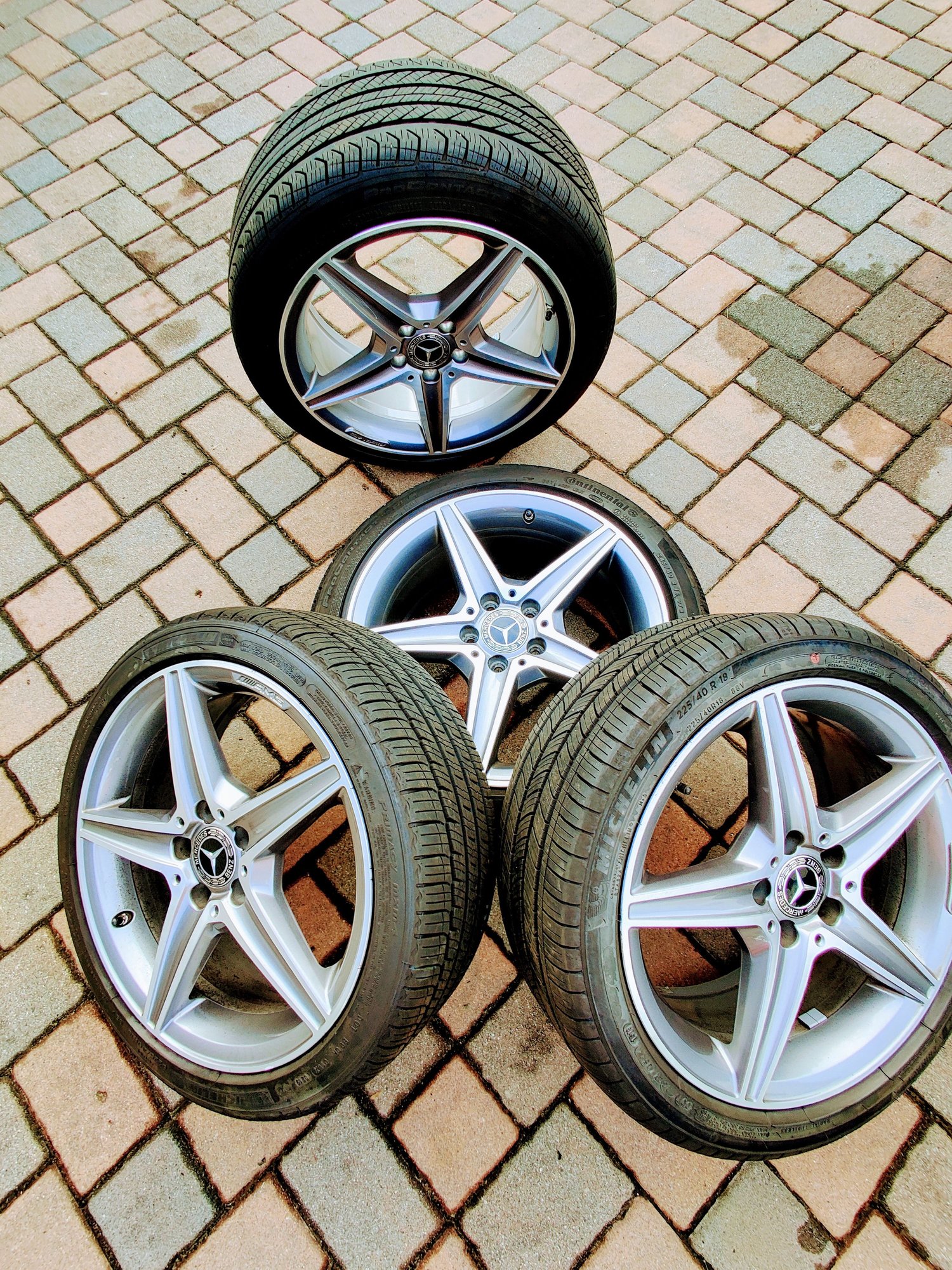 Wheels and Tires/Axles - 18" OEM MERCEDES AMG RIMS & TIRES - Used - All Years Mercedes-Benz All Models - Clifton, NJ 07013, United States