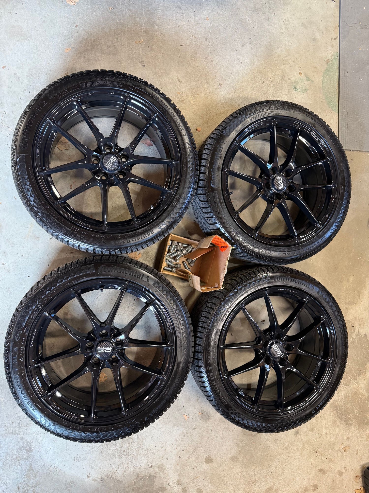 Wheels and Tires/Axles - O. Z. Leggera HLT Wheels 19x8.5 E 63 S Winter Tires 255/40/R19 Ceramic Coated - Used - All Years  All Models - South Metro, MN 55306, United States