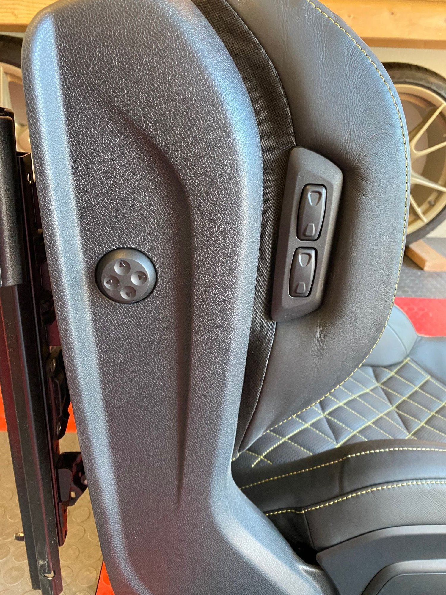 Interior/Upholstery - Rare Mercedes-Benz OEM Front AMG Performance Bucket Seats Edition One Yellow Stitches - Used - San Ramon, CA 94582, United States