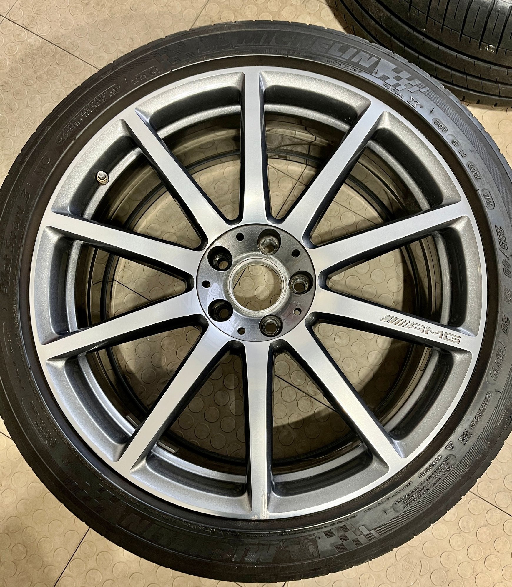 Wheels and Tires/Axles - OEM Mercedes-Benz AMG 20" 10-Spoke Forged Alloy Wheels, Tires, TPMS, Caps - Used - All Years  All Models - Middlebury, CT 06762, United States