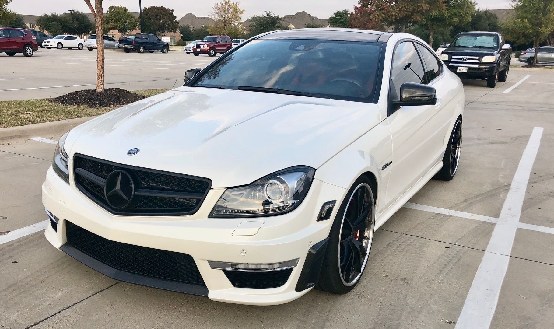 2012 Mercedes-Benz C63 AMG - FS - C63 AMG Coupe, P31, Diamond White, Loaded with nice upgrades - HRE Akrapovic - Used - VIN WDDGJ7HB1CF867960 - 49,000 Miles - 8 cyl - 2WD - Automatic - Coupe - White - Coppell, TX 75019, United States