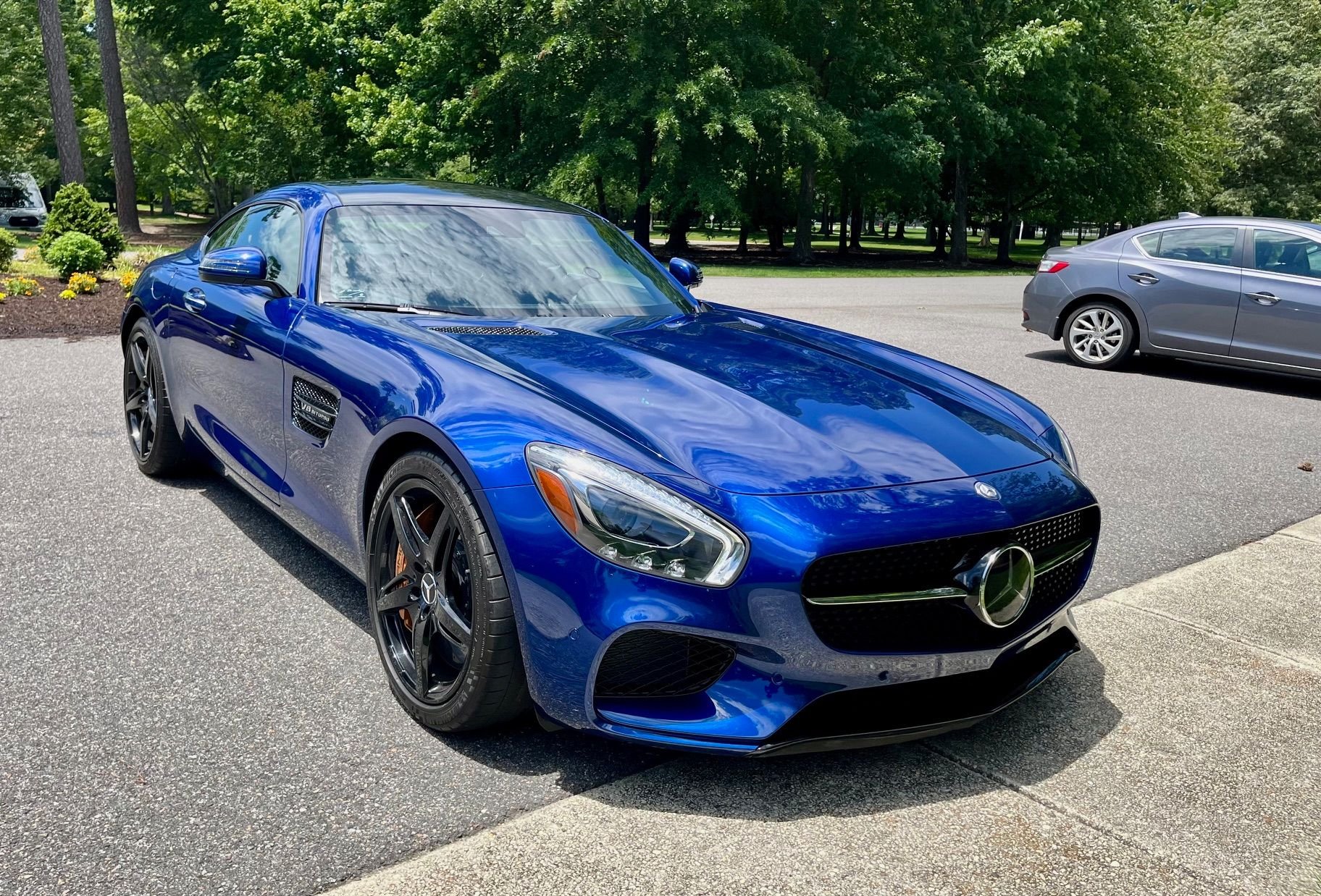 2016 Mercedes-Benz AMG GT S - 2016 AMG GTS Brilliant Blue, Carbon Ceramic Brake, Burmester, 8370 Miles - Used - Williamsburg, VA 23185, United States