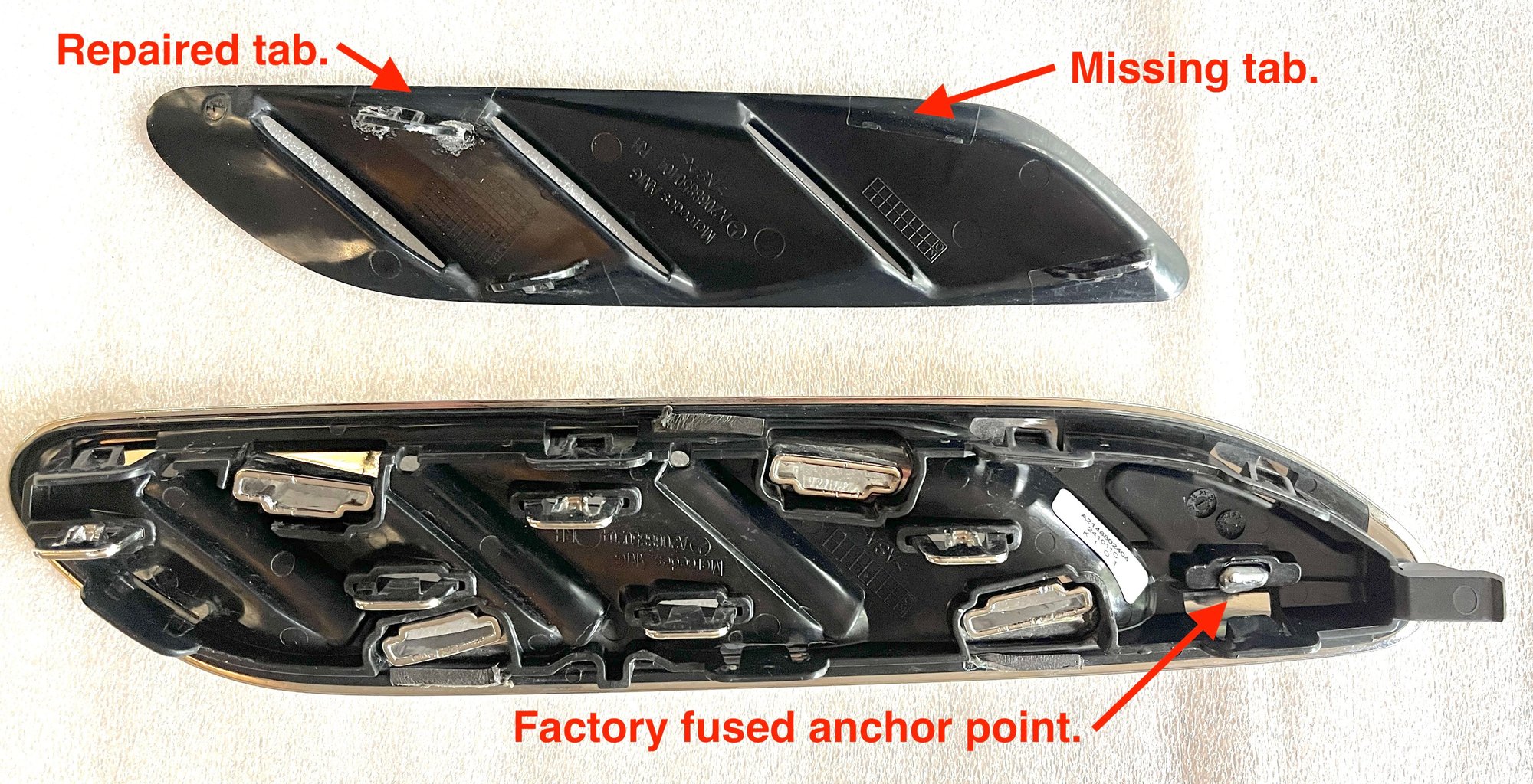 Exterior Body Parts - Slightly damaged (but serviceable) W214 E53 passenger side fender vent. - Used - 2025 to 2026 Mercedes-Benz E53 AMG - Telford, PA 18969, United States
