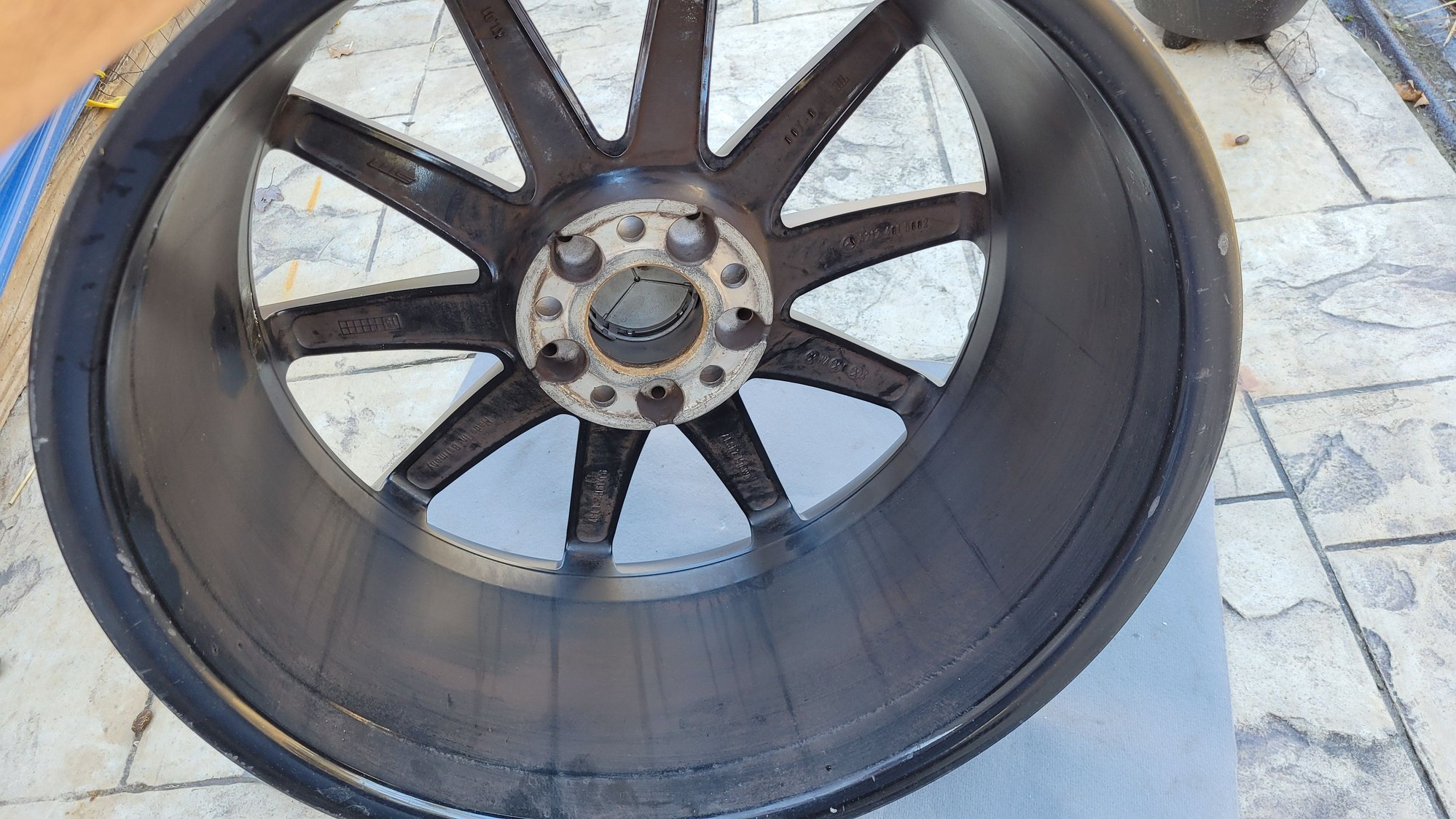 Wheels and Tires/Axles - Sigle FRONT e63 rim, 10-spoke 19x9 BLACK - Used - 2011 to 2016 Mercedes-Benz E63 AMG S - Jacksonville, FL 32097, United States