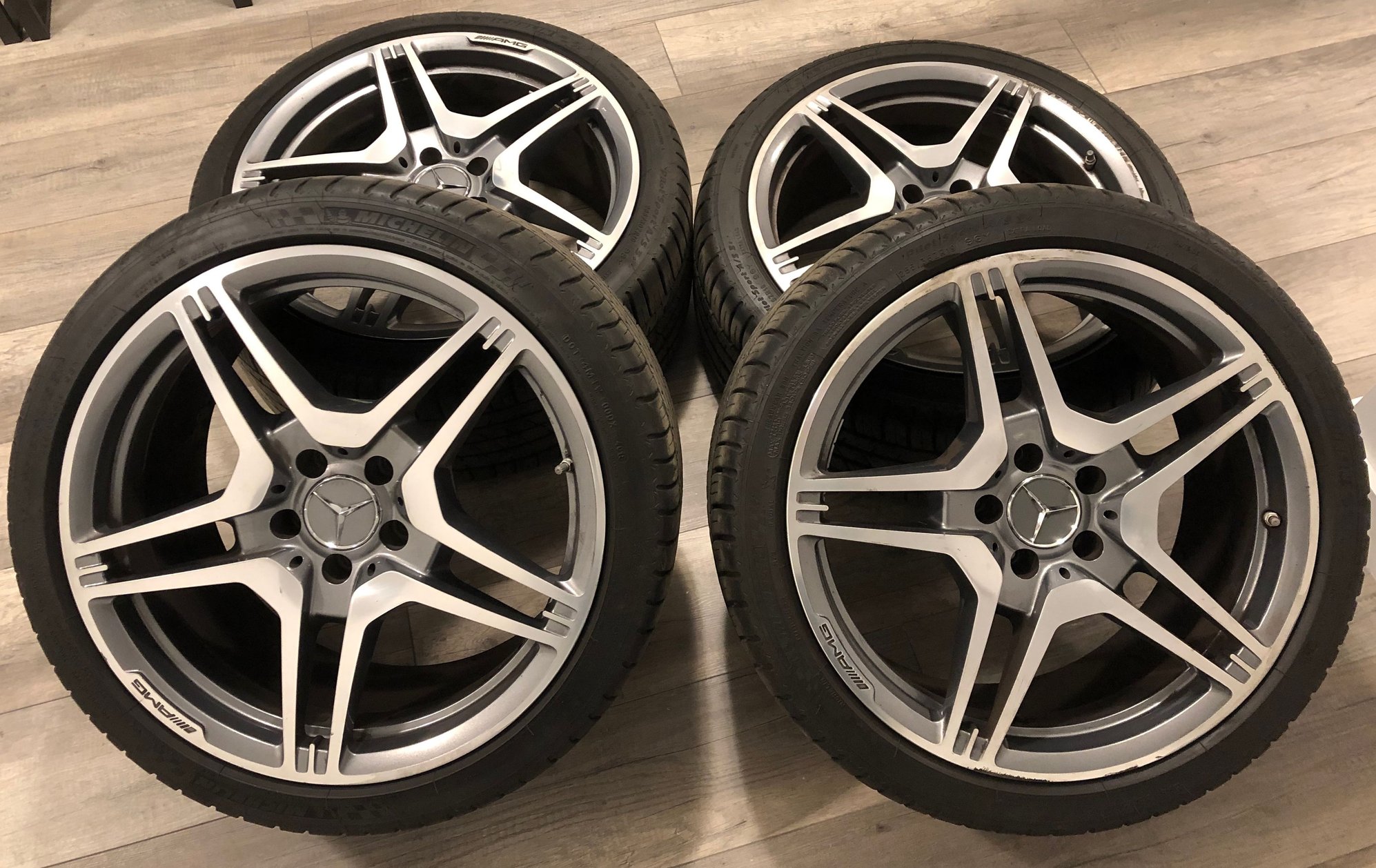 Wheels and Tires/Axles - FS: E63 / CLS63 Staggered 19 inch wheels, TPMS, Michelin Pilot Sport a/s 3 (NYC) - Used - New York, NY 10002, United States