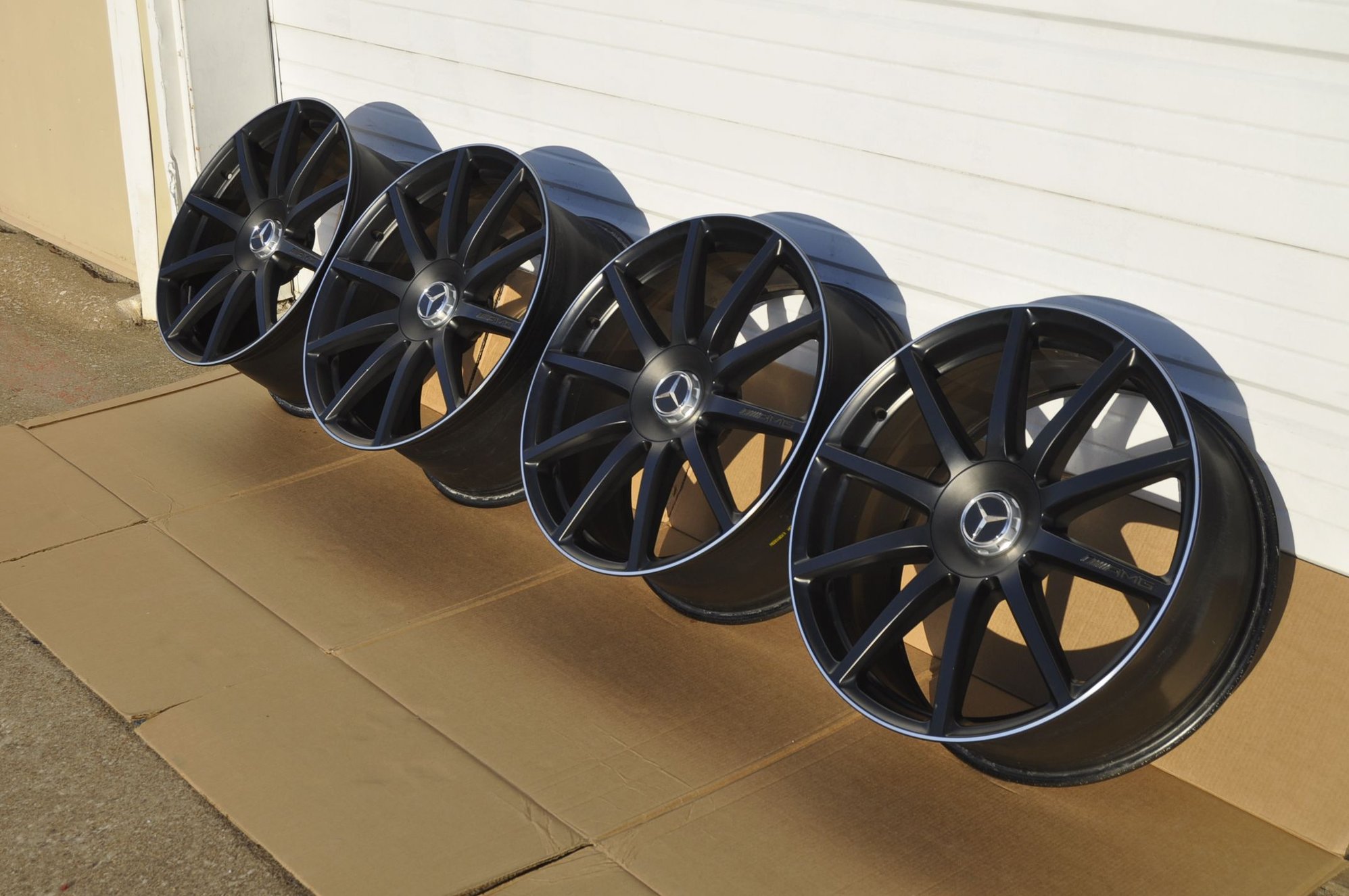 Wheels and Tires/Axles - Black S63 AMG 10 Spoke forged wheels, 20x9.5 20x8.5 - Used - 2013 to 2020 Mercedes-Benz S63 AMG - 2013 to 2020 Mercedes-Benz S600 - Plano, TX 75093, United States