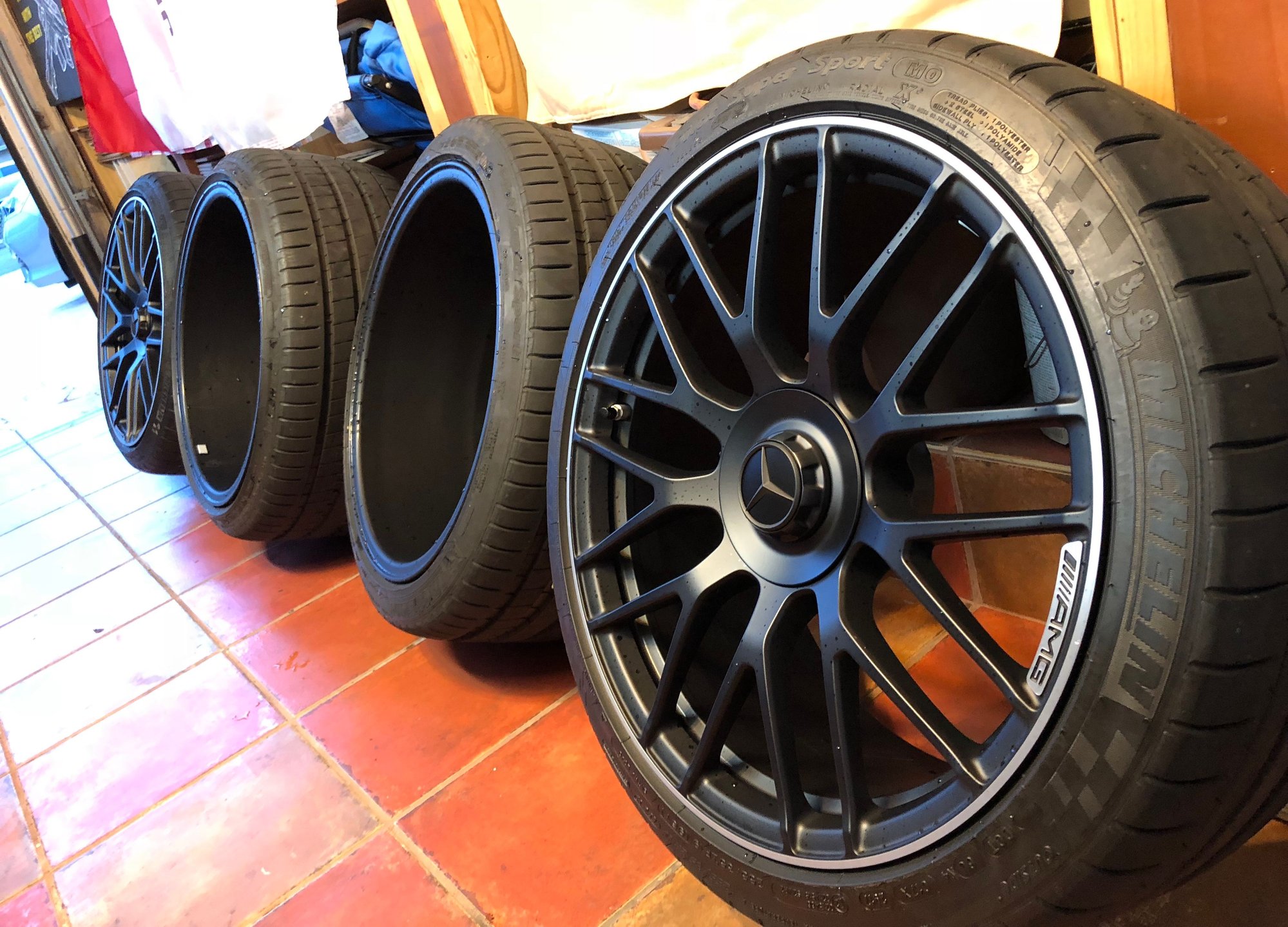 Wheels and Tires/Axles - 2018 AMG Forged Wheels 19/20 staggered, 74 Miles, MInT - Used - 2016 to 2018 Mercedes-Benz C63 AMG S - Miami, FL 33185, United States