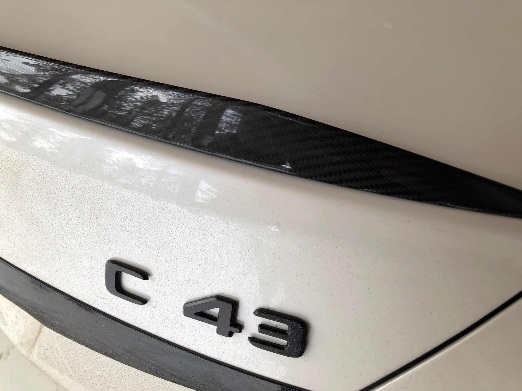 Exterior Body Parts - C43 OEM Carbon Fiber Spoiler SEDAN - Used - 2015 to 2019 Mercedes-Benz C43 AMG - Reno, NV 89502, United States