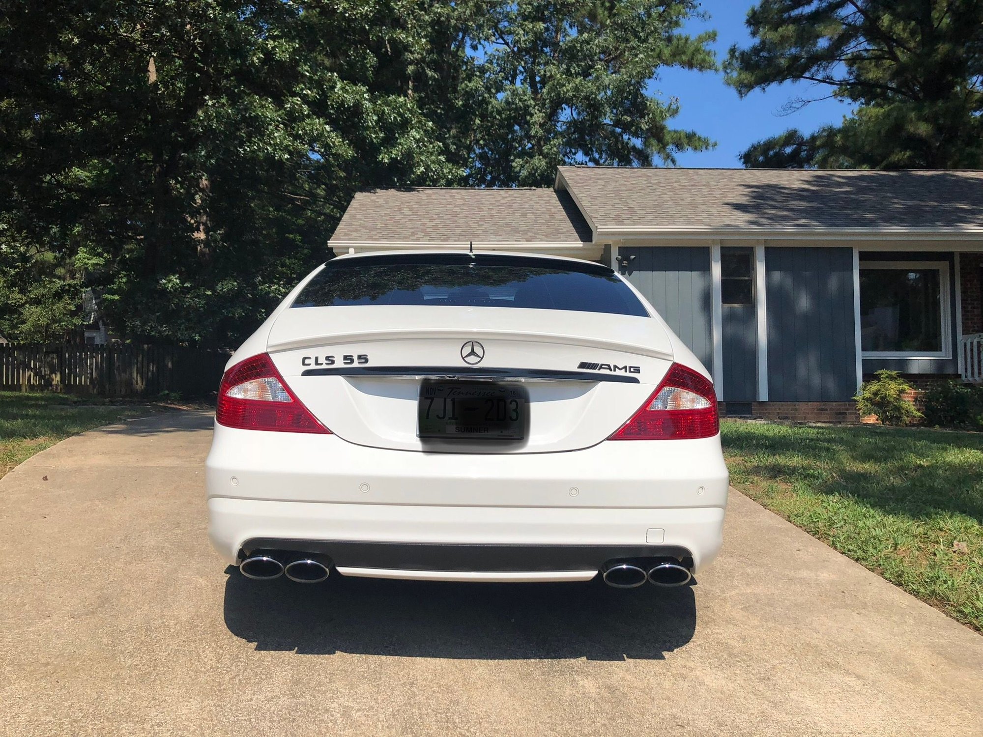 2006 Mercedes-Benz CLS55 AMG - 2006 CLS55 White with low miles on coilovers *second cleanest on the market* - Used - VIN WDDDJ76X16A047297 - 67,000 Miles - 8 cyl - 2WD - Automatic - Sedan - White - Raleigh, NC 27616, United States