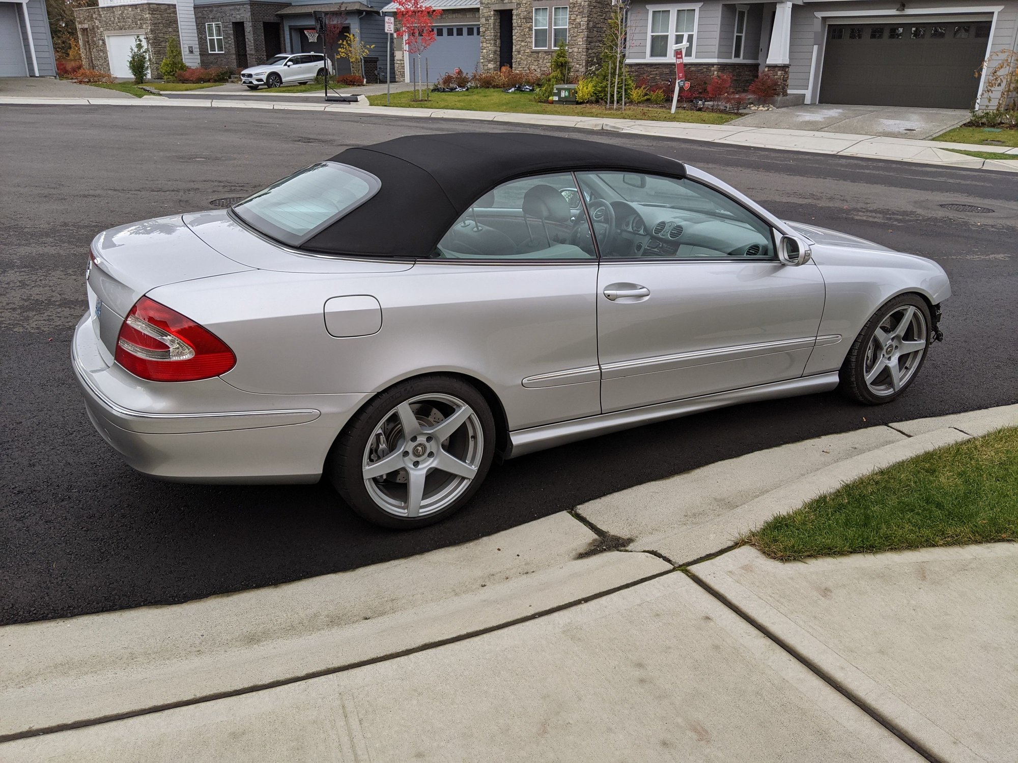 2004 Mercedes-Benz CLK500 - One of it's kind 2004 w209 convertible with 5.0 and 6 speed manual transmission - Used - VIN WDBTK65G14T004805 - 81,000 Miles - 8 cyl - 2WD - Manual - Convertible - Silver - Maple Valley, WA 98038, United States