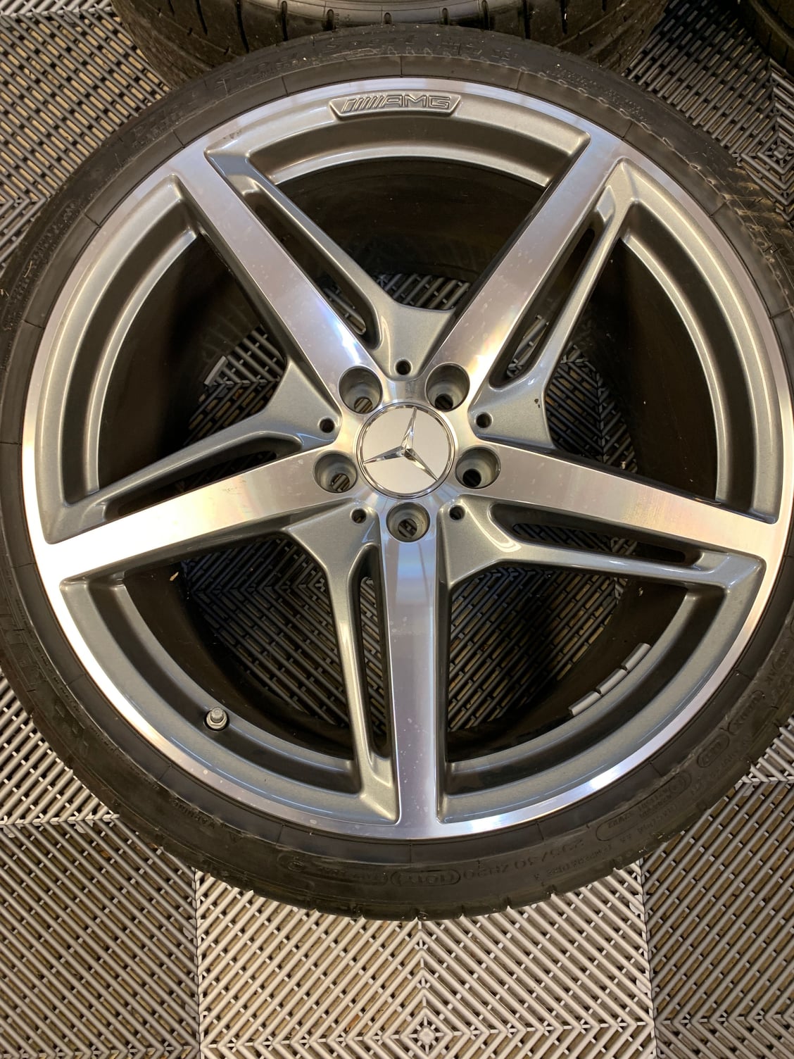 Wheels and Tires/Axles - AMG GT/GTS OEM Split Spoke Wheels and Tires Very Low miles Michelin Super Sport Tires - Used - 2016 to 2019 Mercedes-Benz AMG GT - Mclean, VA 22101, United States