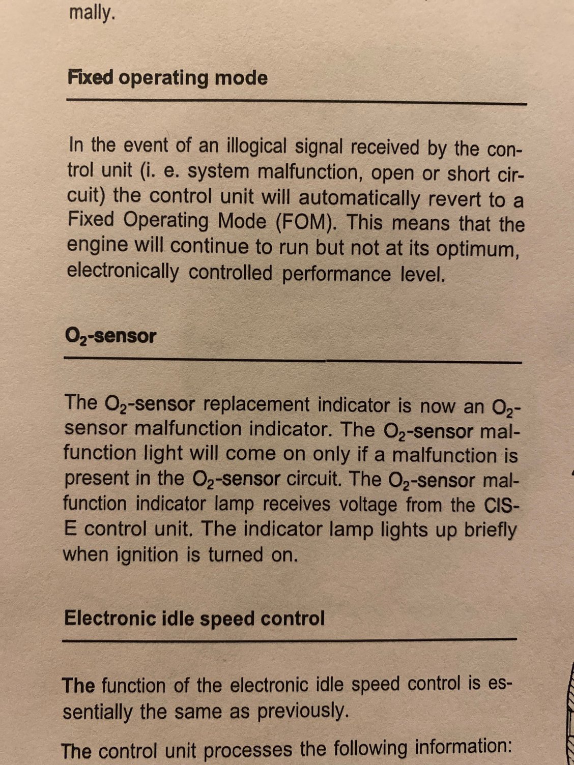 I also read this tonight in the supplement manual I spoke about. The FOM may explain the duty cycle value we we reading earlier? Also addresses the O2 light. Not sure what malfunction means but I will try to figure out how it is triggered.