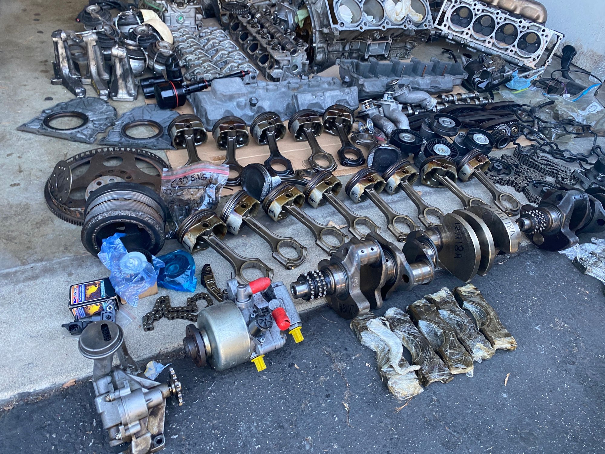 2004 Mercedes-Benz S55 AMG - Almost 2- M113k engine part outs, w/ multiples of parts - Chino, CA 91708, United States