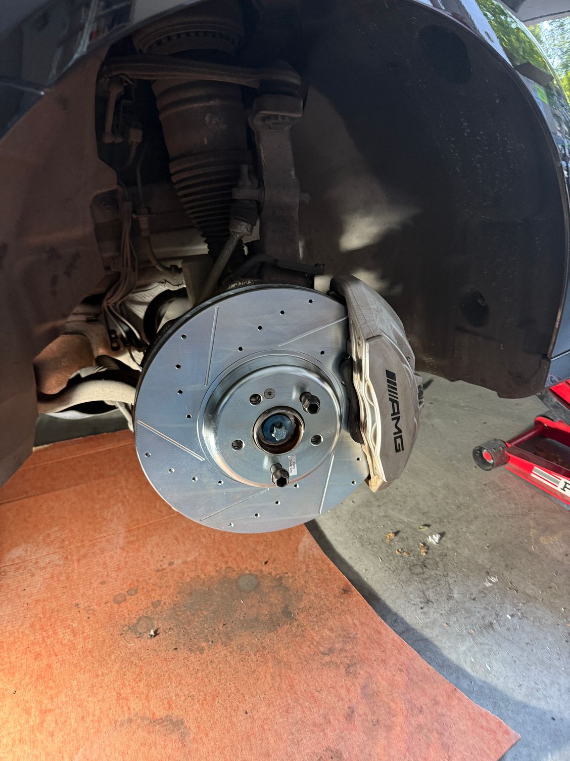 New rotors and pads look great