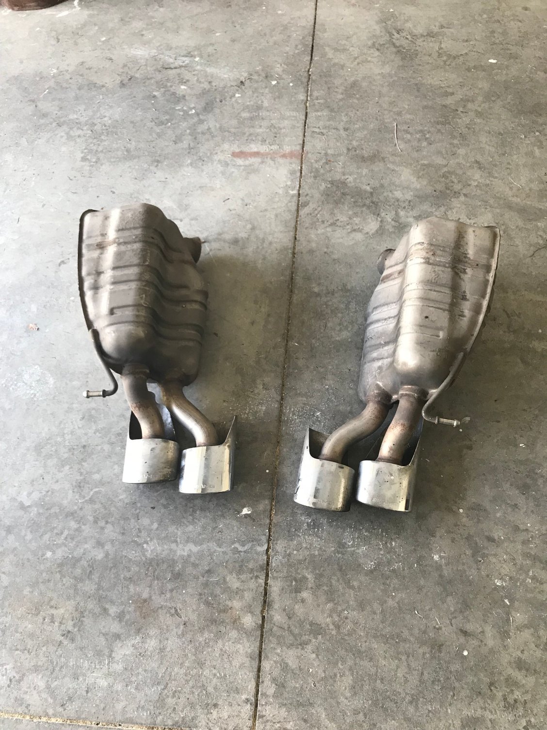 Engine - Exhaust - W211 E63 AMG Mufflers and Tips - Used - 2007 to 2009 Mercedes-Benz E63 AMG - Cincinnati, OH 45255, United States