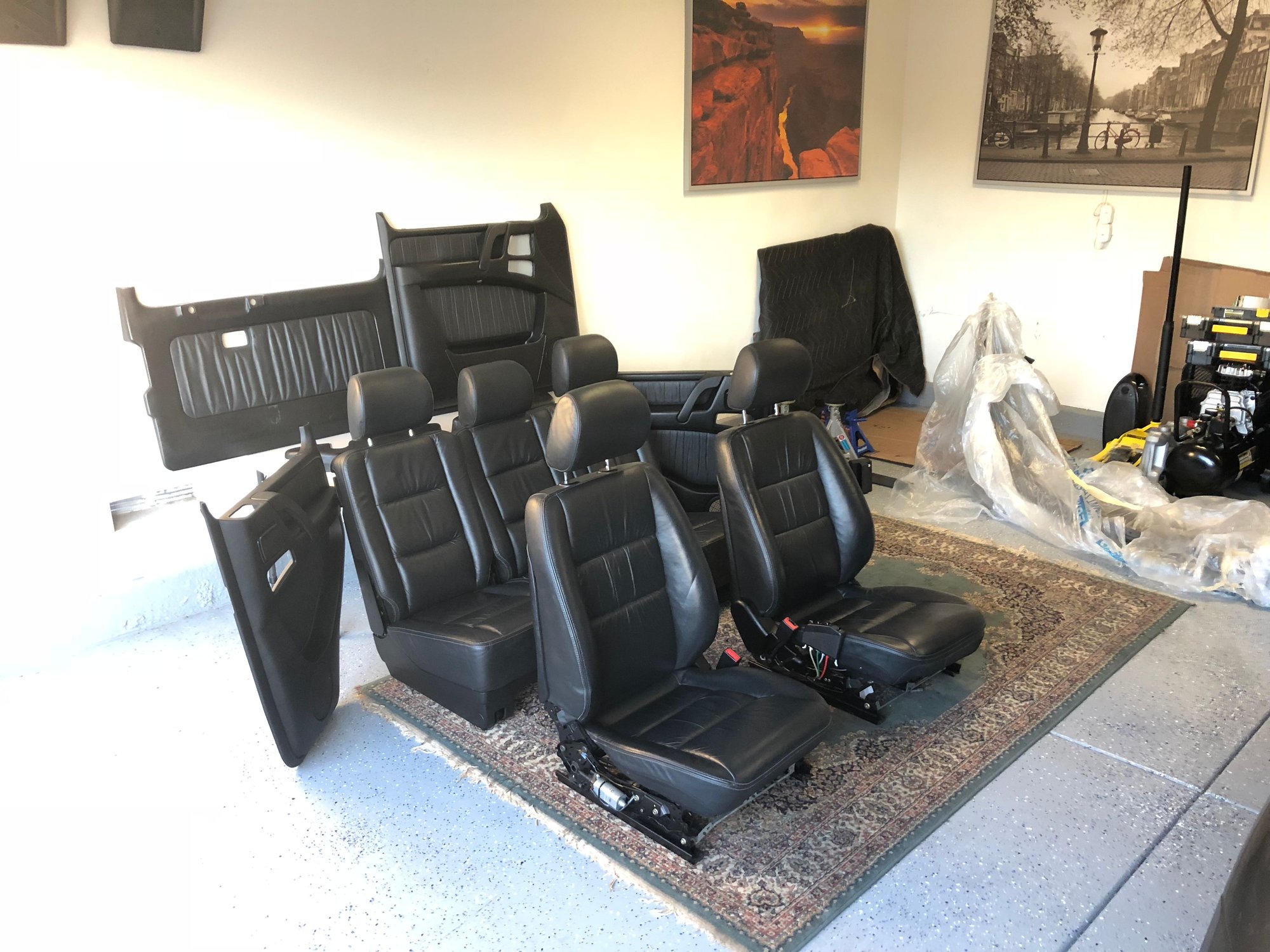 Interior/Upholstery - Mercedes G Wagen w463 Complete Designo Interior - front/rear seats and door panels - Used - 2005 to 2007 Mercedes-Benz G55 AMG - Costa Mesa, CA 92627, United States