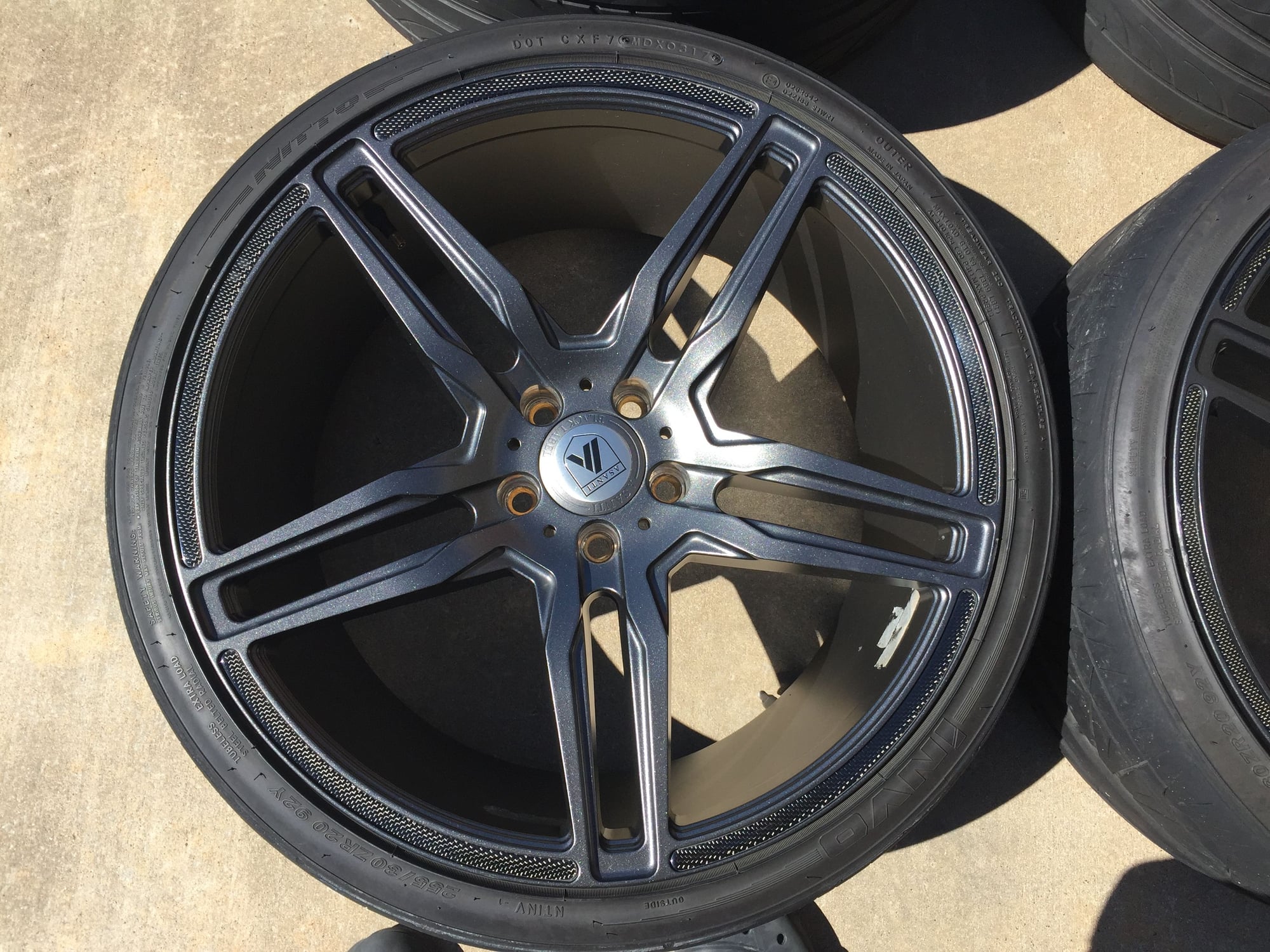 Wheels and Tires/Axles - Set of 20" Asanti ABL12s in Sapphire Matte Carbon - Used - Forney, TX 75126, United States
