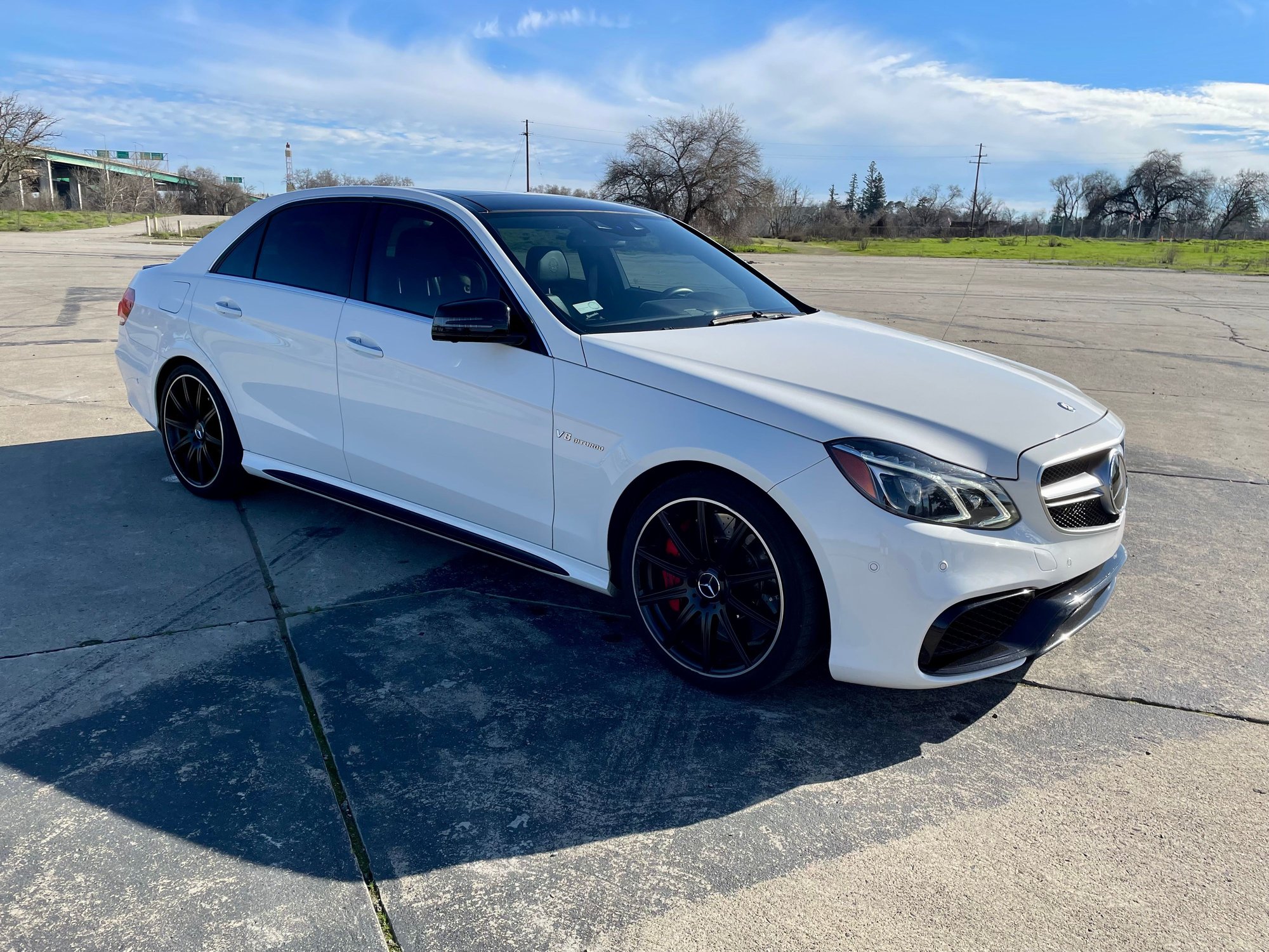 2014 Mercedes-Benz E63 AMG S - 2014 MB AMG E63 S - Used - VIN WDDHF7GB9EA981034 - 56,000 Miles - 8 cyl - AWD - Automatic - Sedan - White - West Sacramento, CA 95691, United States
