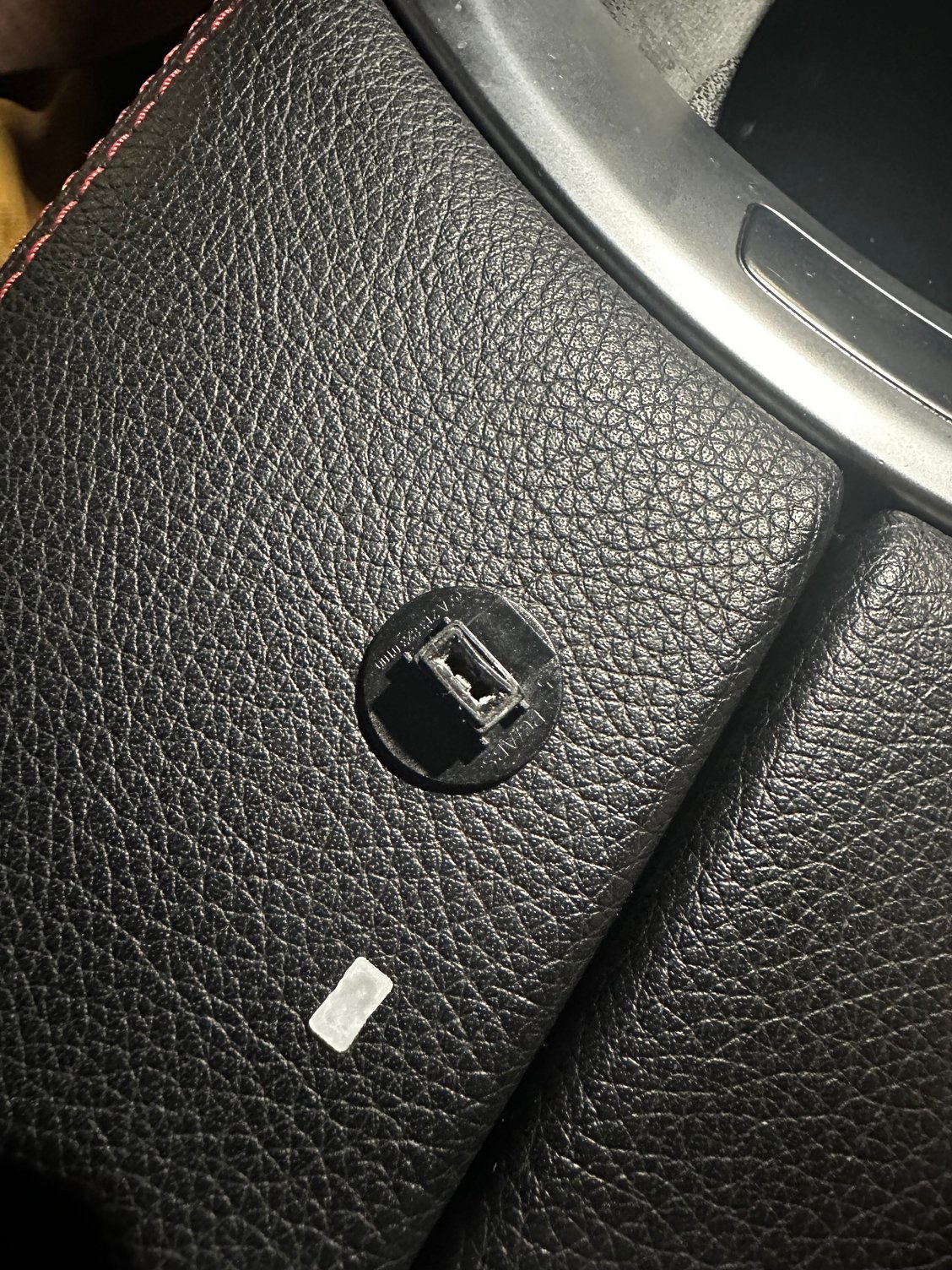 Rear of plastic cover and white plastic for removing 