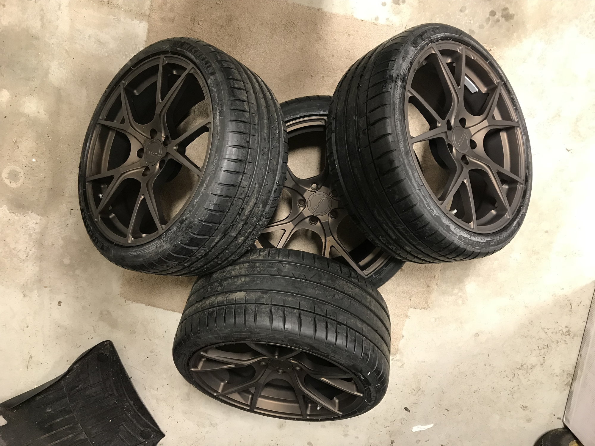 Wheels and Tires/Axles - 19" Velos S3 (Death Bronze) w/Michelin Pilot Sport 4s - Used - West Newbury, MA 01985, United States