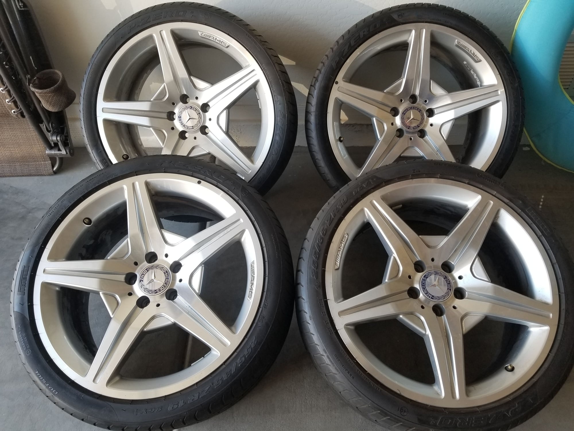 Wheels and Tires/Axles - 19 Inch AMG wheels and tires - Used - Goodyear, AZ 85338, United States