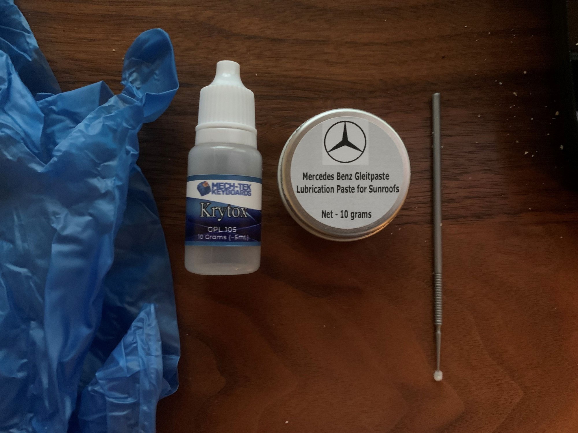FS Sunroof lubrication kit Krytox GPL 105 (10g) PLUS Mercedes Grease